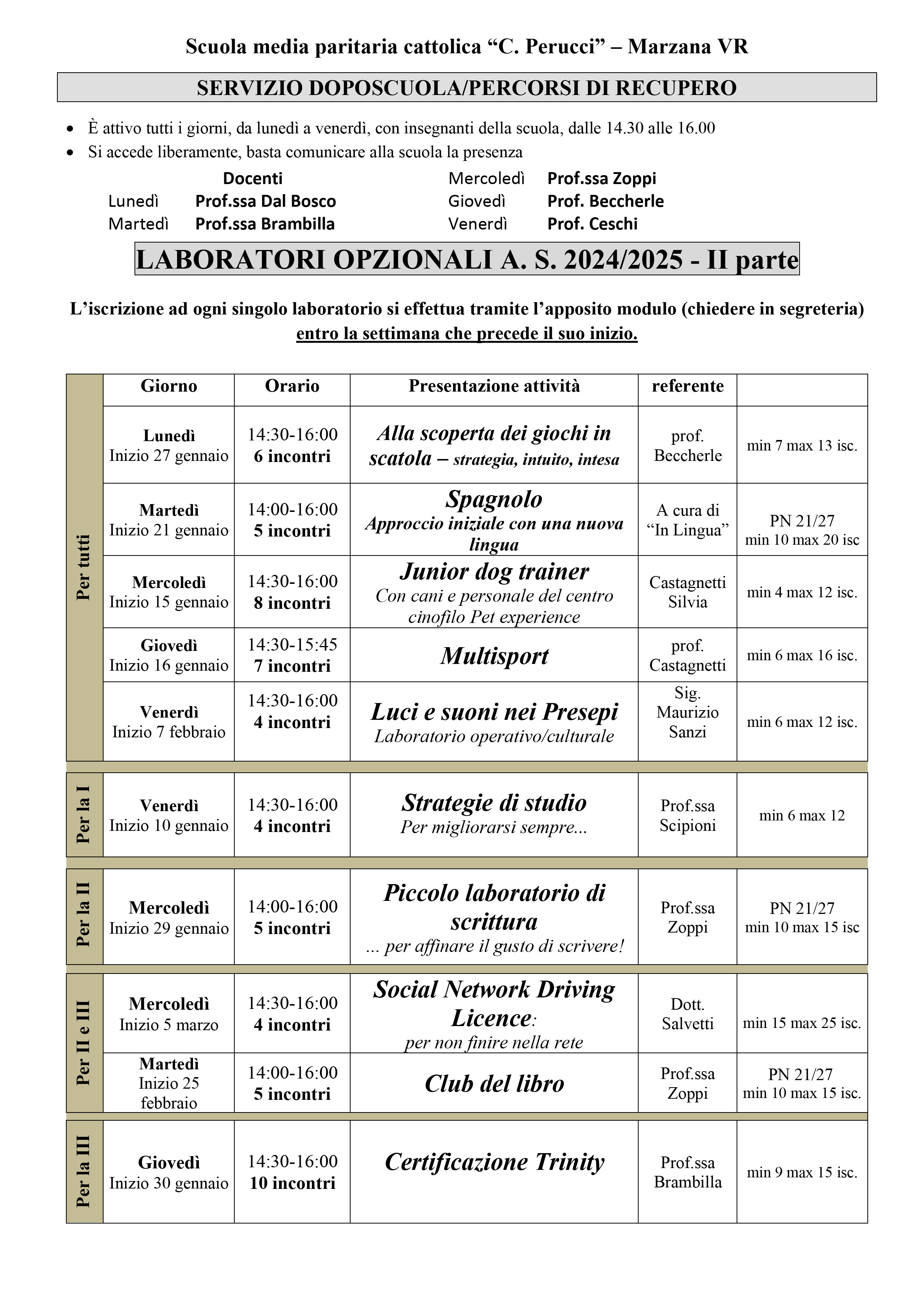 SITO LABORATORI POMERIDIANI OPZIONALI 24.25 II parte